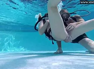 Minnie Manga Dives Deep for Underwater Dick Action