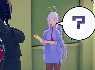 akeno surprises with sheer fantasy in hentai