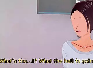 In the infirmary, the crossdressing anime character gets treated