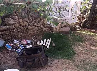 slut wife teases plumber in cuckold scene