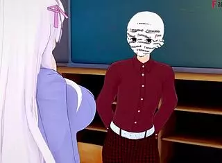 akeno surprises with sheer fantasy in hentai