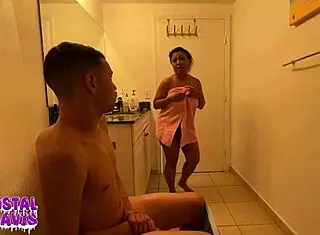 Mommy Shares Shower With Step Son