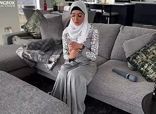 Maid Aaliyah discovers sex toys!