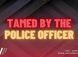 police officer trains slave in chastity cage for gay domination