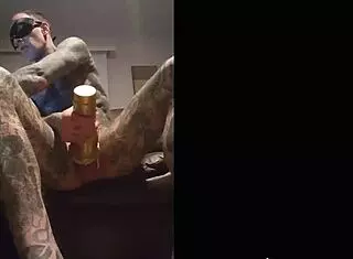 Hot fleshlight tat jack for solo masturbation?