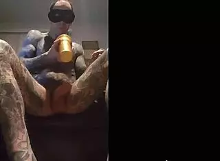 Hot fleshlight tat jack for solo masturbation?