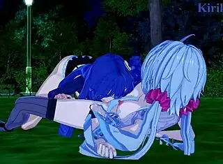 i love chris and tsubasa doin lesbian play in symphogear hentai