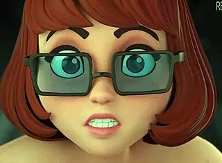 Velma searches mysteries with deepthroat creampie