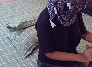 Asian girl invites friend for dinner