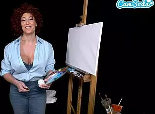 Ryan keely says, these big tits are getting horny in bob ross cosplay