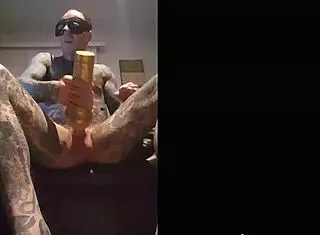 Hot fleshlight tat jack for solo masturbation?