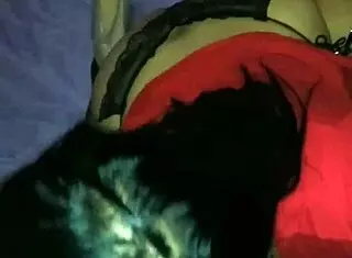 Amateurs perform oral sex in casual setting