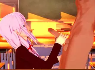 Guilty Crown - Teen Inori Yuzuriha Gets Creampied - 3D Hentai Animation