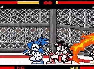 Futanari Fighters Engage in Rough Sex Fight