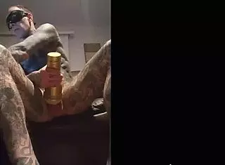 Hot fleshlight tat jack for solo masturbation?