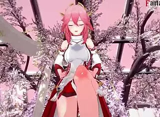 Yae Miko Sucking POV Genshin Impact