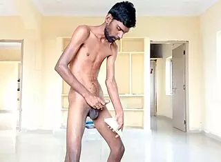 rajesh playboy 993 striping masturbating dick spanking moaning and cumming in the paper cup