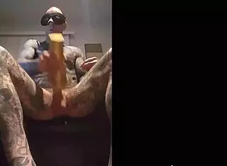 Hot fleshlight tat jack for solo masturbation?