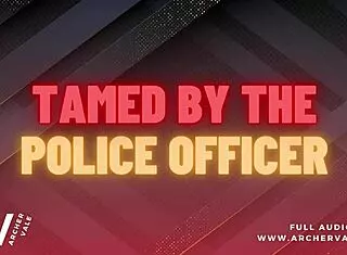 police officer trains slave in chastity cage for gay domination