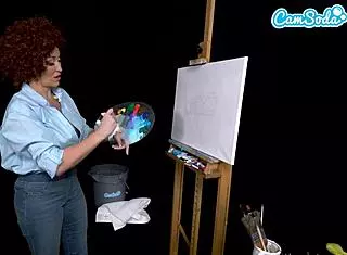 Ryan keely says, these big tits are getting horny in bob ross cosplay