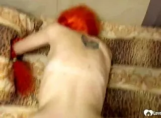seductive redhead stepdaughter gets slammed doggystyle
