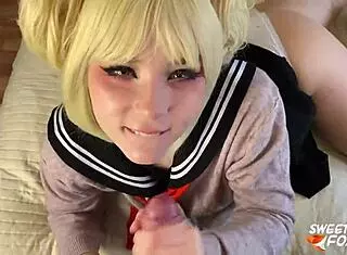 Passionate Deepthroat and Hardcore Fucking with Toga Himiko from League of Villains