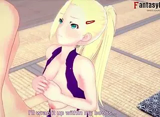 Ino yamanaka gives titjob before getting fucked by naruto