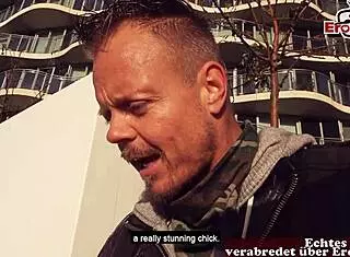 Blonde neighbor picked up by tourist