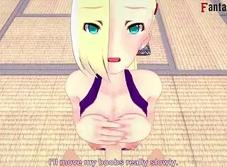 Ino yamanaka gives titjob before getting fucked by naruto