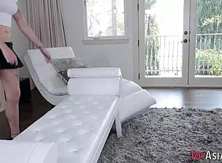 Petite Asian Slut Banged Hard in Snowy Threeway