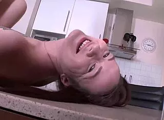 Sally got punished with a hard anal pounding and slaps in garage.