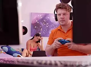 Megan fiore asks, 'want me to ride your monster cock, bf?'