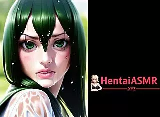 Froggy anime girls masturbate in bikinis around the pond