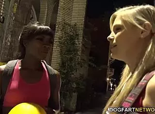 Ana Foxxx And Scarlet Red Having An Interracial Lickfest