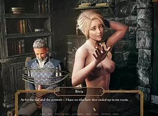 noblewoman and servant indulge in a delicious animated threesome