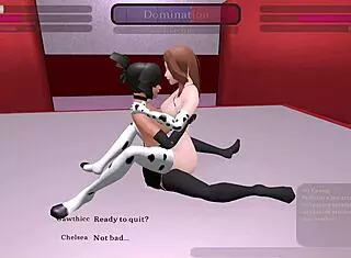 who wins in this kinky fight club hentai, gawthicc vs chelsea in night club?