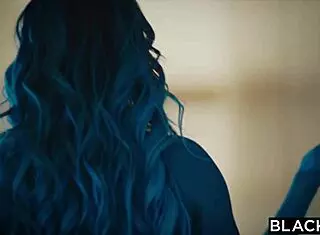 curvy blonde kayley spots her fantasy man and gets bent over for a deepthroat creampie.