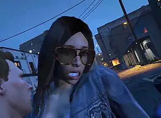 In GTA 5, the online CHARACTER GETS a HOOKER SERVICE