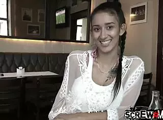 Slim Big Tits Hottie Rides Monster Cock!