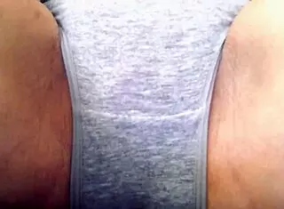 Wet Pussy Teasing Through Soaked Panties During Masturbation