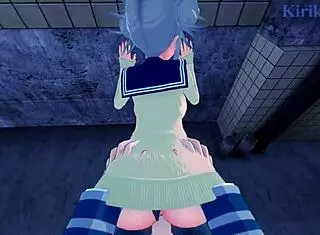 Himiko Toga and Ochako Uraraka in intense lesbian play