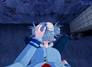 Himiko Toga and Ochako Uraraka in intense lesbian play