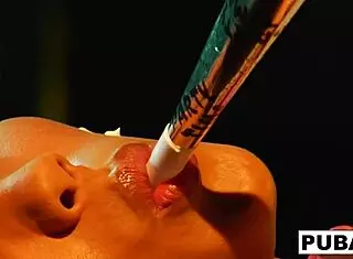 Jessica rips off clothes for hardcore blowjob and cumshot!