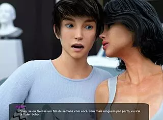 Stepmom lets Sara show panties!