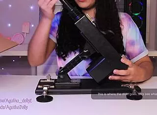 Agatha Dolly Unboxes New Sex Machine