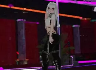 Intriguing Pole Dancing Performance In Vrchat With Surprising Twists And Turns
