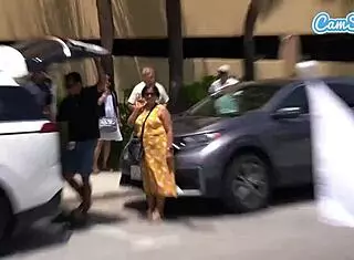 Big ass latinas feel the thrill riding trikes on public beach