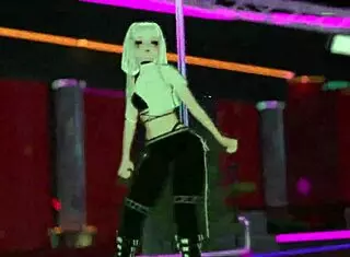 Intriguing Pole Dancing Performance In Vrchat With Surprising Twists And Turns