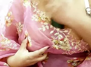 a latina teen wears a saree in the story