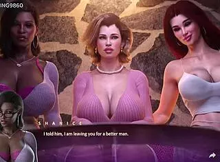 Sexy Busty Stepmom Shows Huge Boobs In Apocalust 20 3D Game.